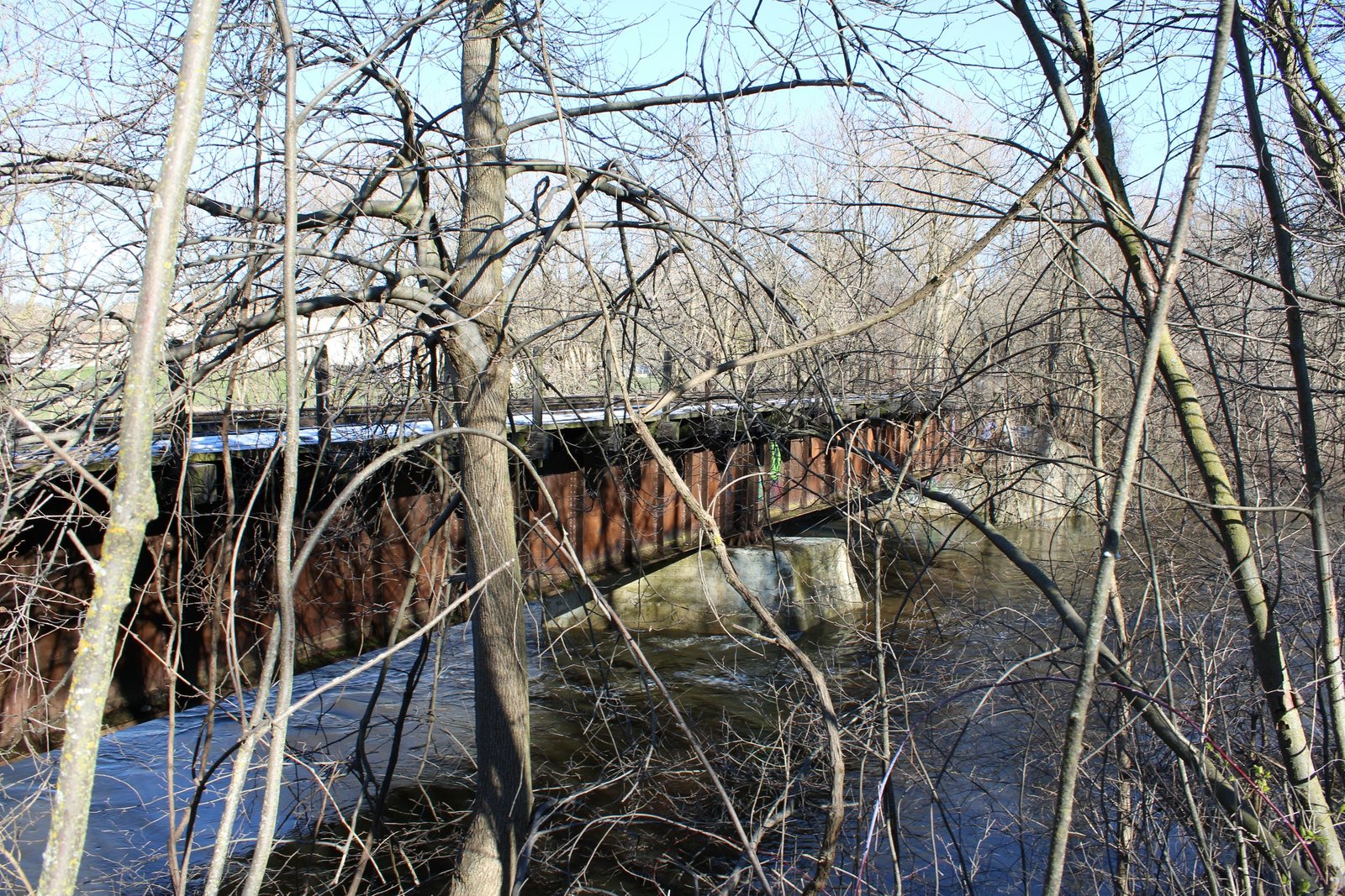 Looking north